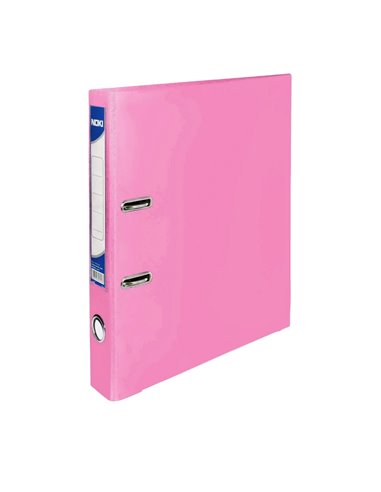 Biblioraft plastifiat A4 NOKI, 5 cm, Roz