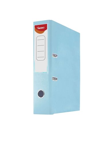 Biblioraft plastifiat A4 NOKI, 7.5cm, Albastru deschis