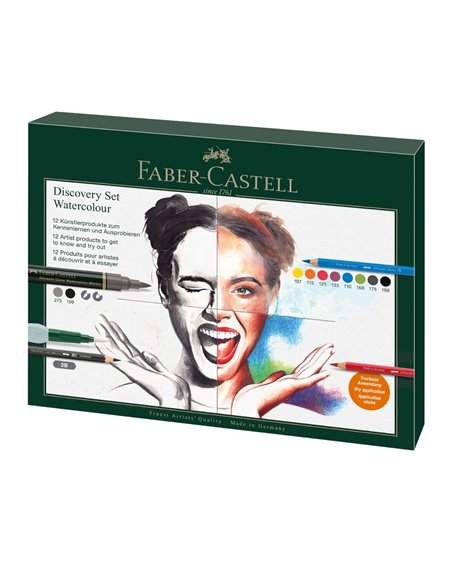 Set arta discovery desen umed 12 piese faber-castell