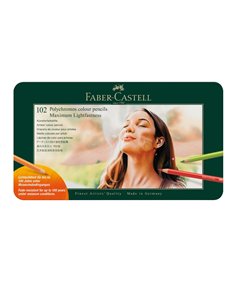 Creioane colorate 102 culori polychromos faber-castell