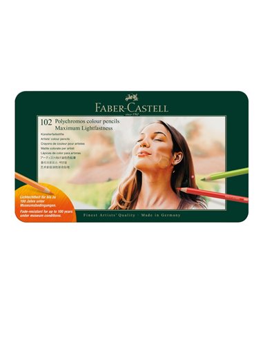 Creioane colorate 102 culori polychromos faber-castell