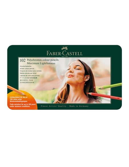 Creioane colorate 102 culori polychromos faber-castell