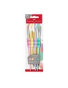 Set 4 pensule Faber-Castell FC481620, Soft touch pastel 