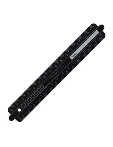 Rigla dots anti-rupere Faber-Castell FC172115, 15 cm