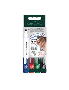 Set 4 markere whiteboard W20 Faber-Castell FC253942