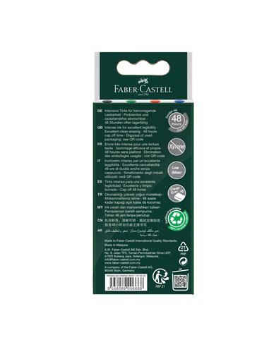 Set 4 markere whiteboard W20 Faber-Castell FC253942