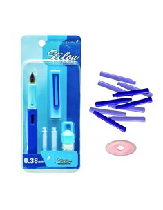 Set stilou cu cerneala termosensibila + 10 rezerve si radiera, Motiv boys