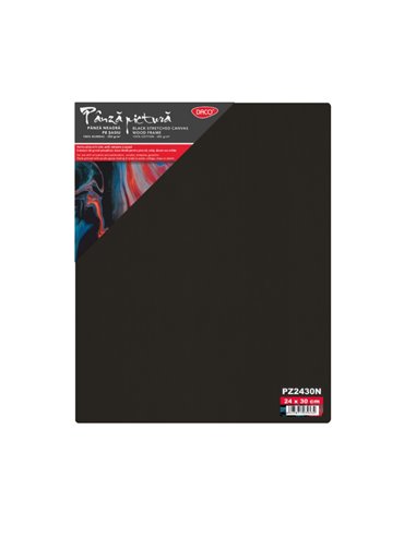 Panza pictura neagra pe sasiu 24x30cm DACO pz2430n