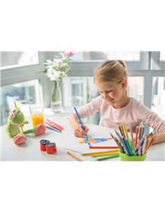Creioane Colorate Faber-Castell FC112412 Grip 2001, 12 culori 2