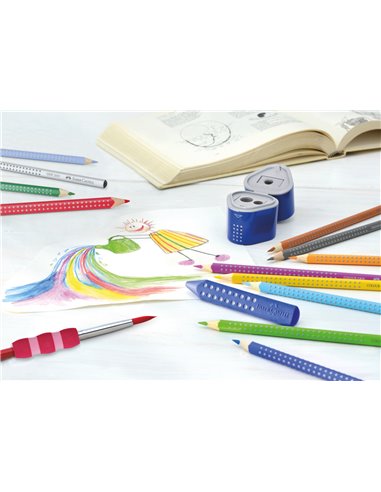 Creioane Colorate Faber-Castell FC112412 Grip 2001, 12 culori