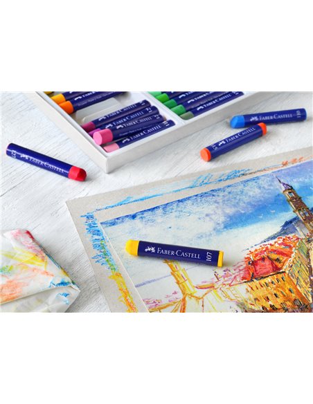 Creioane ulei pastel FABER-CASTELL FC127036, 36 culori