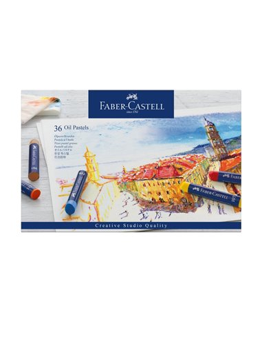 Creioane ulei pastel FABER-CASTELL FC127036, 36 culori