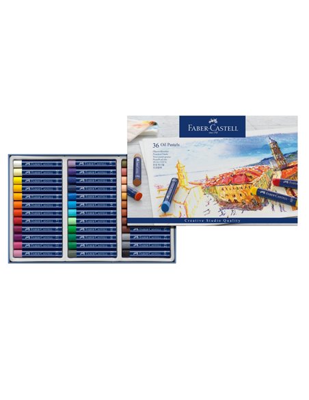 Creioane ulei pastel FABER-CASTELL FC127036, 36 culori