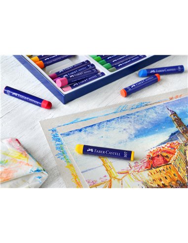Creioane ulei pastel Faber-Castell FC127024, 24 culori Creioane ulei pastel Faber-Castell FC127024, 24 culori