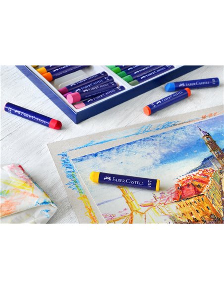 Creioane ulei pastel Faber-Castell FC127024, 24 culori Creioane ulei pastel Faber-Castell FC127024, 24 culori