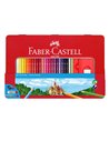 Creioane Colorate Faber-Castell, 48 Culori + 4 Accesorii, Cutie Metal