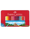 Creioane colorate Faber-Castell, 60 culori, cutie metal