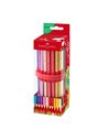 Rollup 18 creioane colorate grip + ascutitoare sleeve FABER-CASTELL FC201541