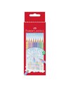 Creioane colorate pastel FABER-CASTELL FC111211, 10 culori