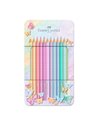 Set cadou 12 creioane colorate FABER-CASTELL FC201910, Pastel Sparkle