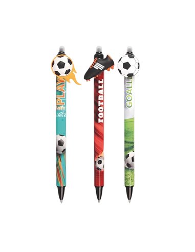 Set 3 pixuri cu cerneala termosensibila Cresco, Motiv fotbal