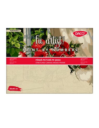 Panza pictura pe numere 30x40cm DACO PZN3040-4