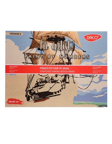 Panza pictura pe numere 30x40cm DACO PZN3040-2