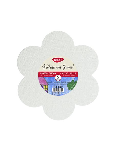 Panza pictura pe carton set 5 floare pz15f