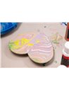 Set 5 Panze pictura pe carton Daco PZ15I, Inima