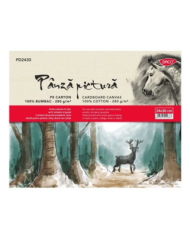 Panza pictura pe carton 24x30cm DACO PD2430 Panza pictura pe carton 24x30cm DACO PD2430