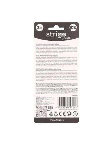 Stilou Strigo cu cerneala termosensibila, stergere prin frictiune, Motiv Capybara, Verde