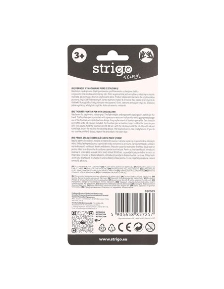 Stilou Strigo cu cerneala termosensibila, stergere prin frictiune, Motiv Capybara, Verde