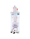 Set 4 evidentiatoare 2 in 1 cu stampila Strigo SSC490, Motiv panda