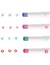 Set 4 evidentiatoare 2 in 1 cu stampila Strigo SSC490, Motiv panda