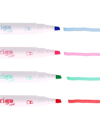 Set 4 evidentiatoare 2 in 1 cu stampila Strigo SSC490, Motiv panda