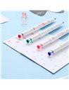 Set 4 evidentiatoare 2 in 1 cu stampila Strigo SSC490, Motiv panda