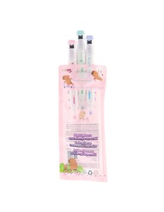 Set 3 evidentiatoare 2 in 1 cu stampila Strigo SSC491, Motiv capybara 2