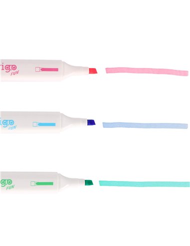 Set 3 evidentiatoare 2 in 1 cu stampila Strigo SSC491, Motiv capybara