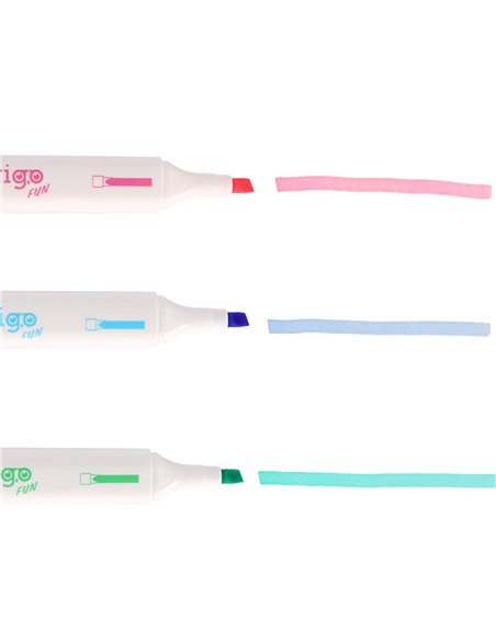 Set 3 evidentiatoare 2 in 1 cu stampila Strigo SSC491, Motiv capybara