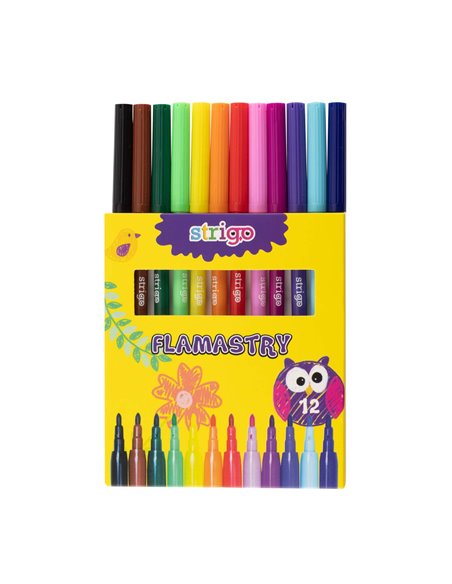 Carioci lavabile Strigo SSC007, 12 culori