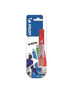 Marker pentru tabla Pilot VBoard Master, varf rotund, 2.3 mm, blister, Rosu