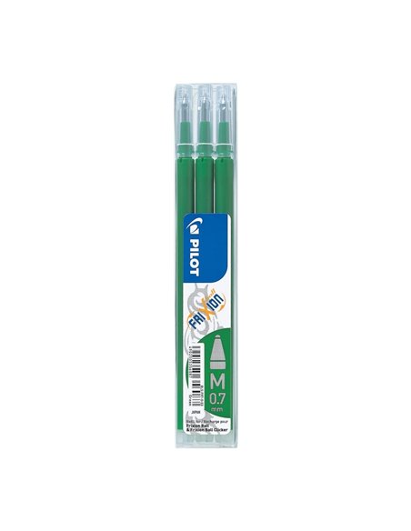 Set 3 rezerve Roller Frixion Ball, 0.7 mm, blister, Verde Set 3 rezerve Roller Frixion Ball, 0.7 mm, blister, Verde