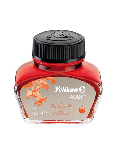 Calimara cerneala 4001 Pelikan, 30 ml, Rosu lucios