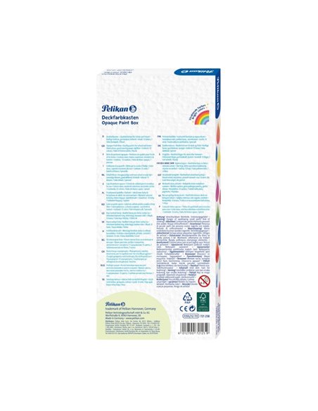 Acuarele Pelikan, 12 Culori + Alb De Zinc + Pensula