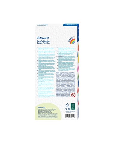 Acuarele Pelikan, 11 Culori + 1 Alb De Zinc + Pensula Acuarele Pelikan, 11 Culori + 1 Alb De Zinc + Pensula