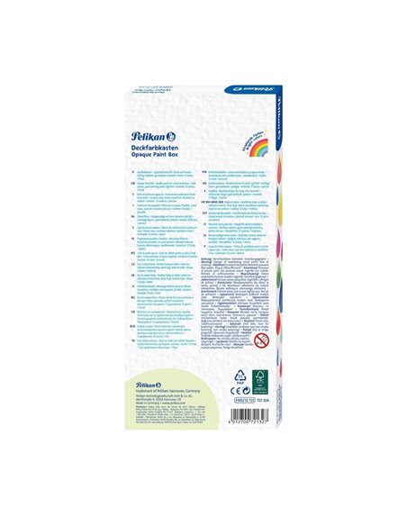 Acuarele Pelikan, 11 Culori + 1 Alb De Zinc + Pensula Acuarele Pelikan, 11 Culori + 1 Alb De Zinc + Pensula