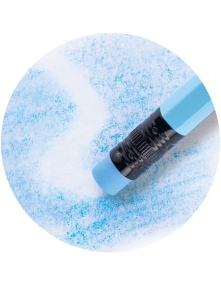 Creioane colorate lacuite cu radiera Pelikan, Sectiune Hexagonala, 12 culori