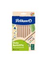Creioane Colorate Pelikan Triunghiulare Groase, Set 12 Buc
