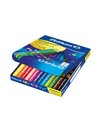 Set 12 creioane colorate combino lacuite groase Pelikan, sectiune triunghiulara