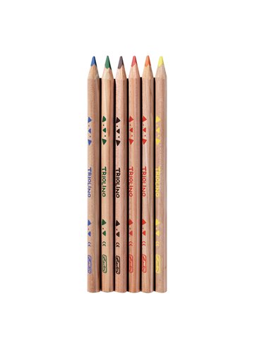 Creioane Colorate Herlitz Triunghiular Trilino, 6 culori Creioane Colorate Herlitz Triunghiular Trilino, 6 culori